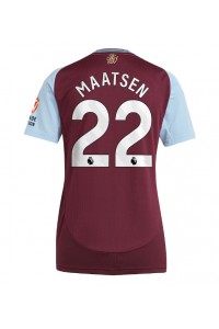 Fotbalové Dres Aston Villa Ian Maatsen #22 Dámské Domácí Oblečení 2024-25 Krátký Rukáv